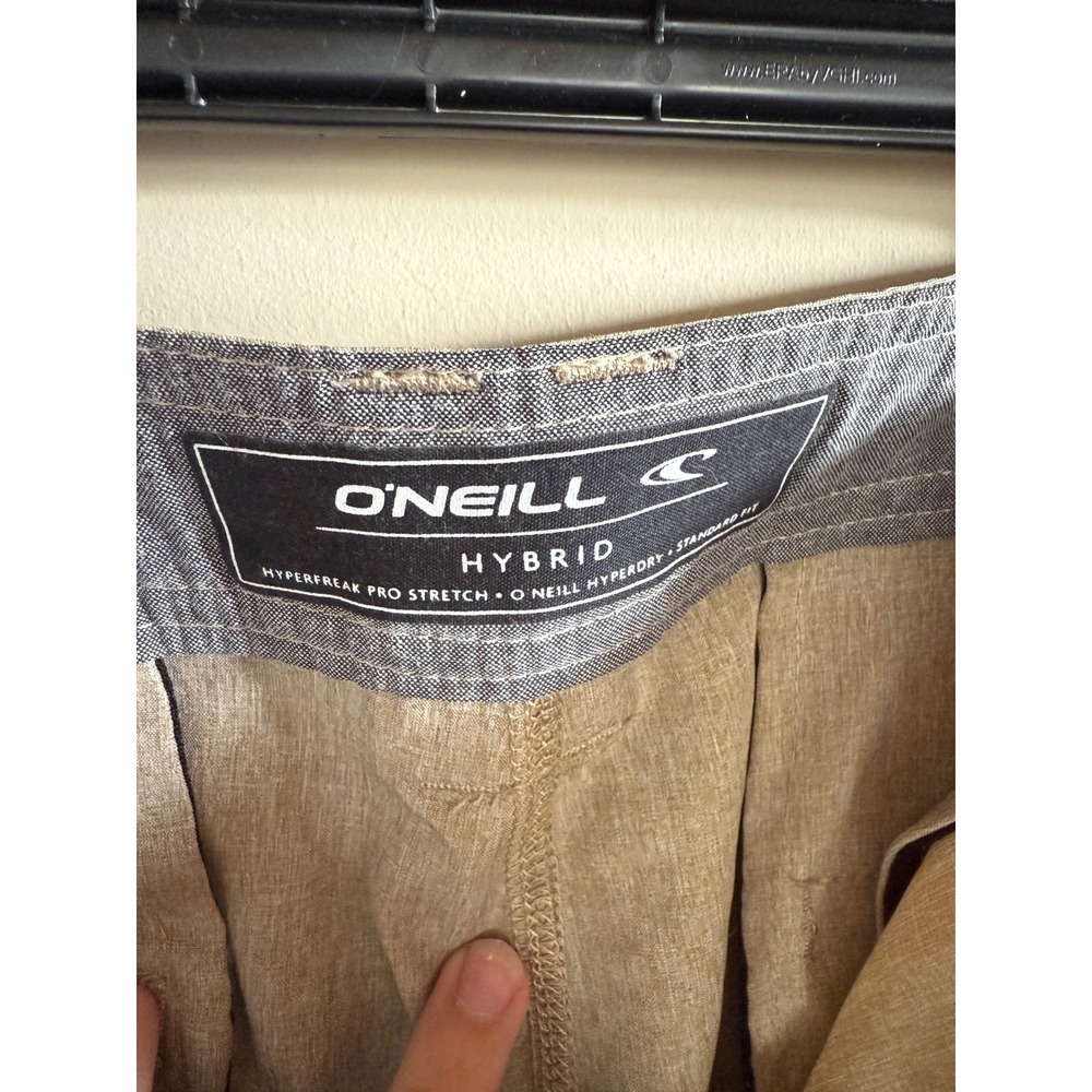 O'Neill Hybrid Hyperfreak Pro Stretch Beige Shorts Mens Size 32 - Picture 3 of 4